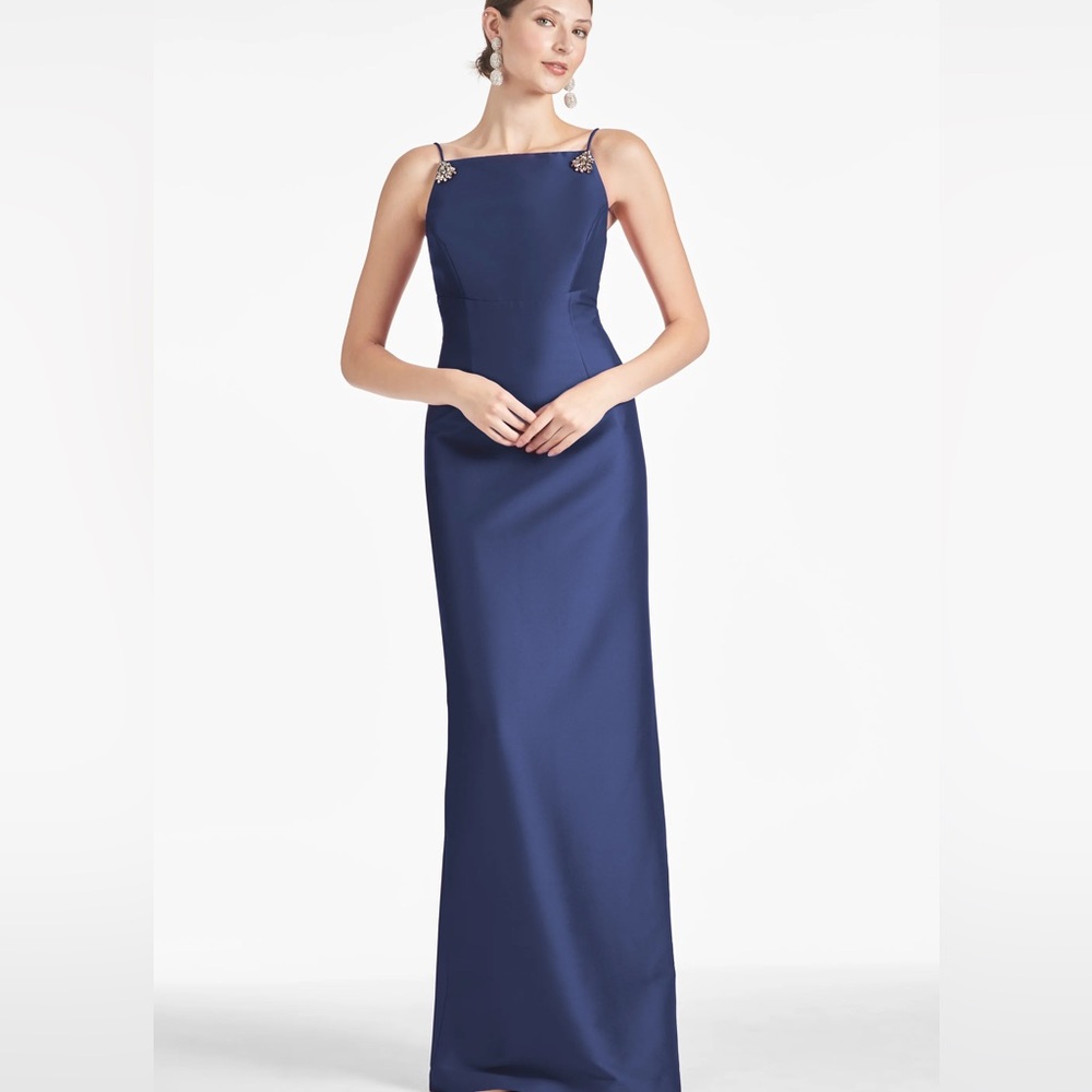 Sachin + Babi Pryce Night Sky Stretch Mikado Gown